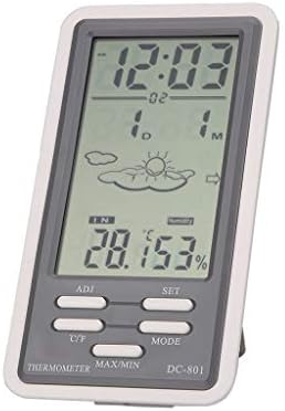 801 מדחום דיגיטלי מדחום טמפרטורה פנימית/חיצוני מדחום מדדי לחות מד לחות שעון