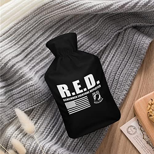 R.E.D יום שישי קטיפה שקית מים חמים זריקת מים גומי חמוד בקבוק מים חמים בקבוק כף רגל חמה