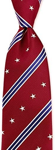 קואל מנס דגל אמריקאי עניבה כוכבים & פסים אקארד עניבה עבור פטריוטיות
