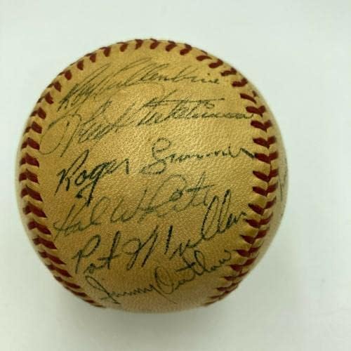 1946 צוות דטרויט טייגרס חתם על בייסבול בליגה האמריקאית - כדורי בייסבול חתימה