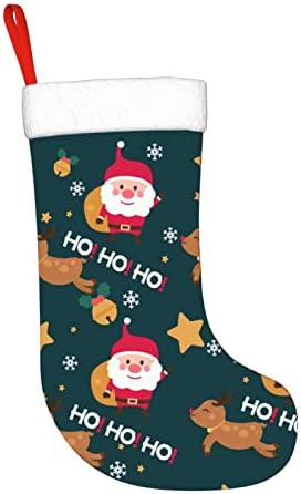 גרבי חג המולד של Micjcit Stockings Decorative Stanta, Snow איש, דמויות חג המולד של איילים לקישוטים למסיבות