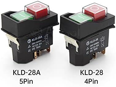 KQOO KLD28/KJD17 KLD28A/KJD17A מתג כפתור מתנע אלקטרומגנטי מתגי כפתור מכונה ציוד כלי מכונה IP55 מכשפה בטיחות