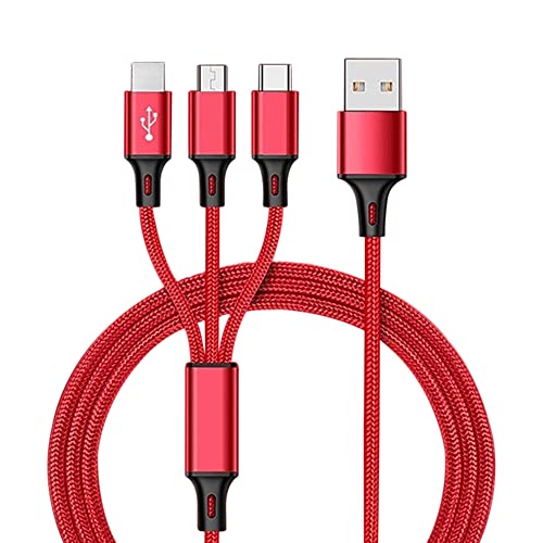 עובד מאת Volt Plus Tech Pro USB 3in1 Multi כבל תואם ל- Xiaomi Redmi 6a, Mi A2 Lite, הערה 4, BlackBerry