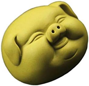 Lianxiao - קרמיקה חזיר צלמיות סינית זישה סגולה חימר פסל פסל תה קישוטי חיות מחמד אספנות פסלונים משרד