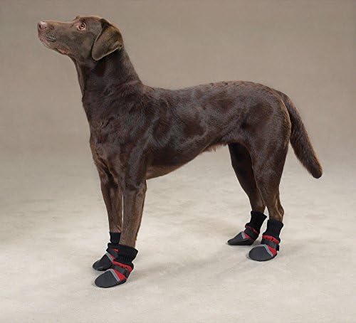 ציוד אפוטרופוס מגפיים מרופדים בפיצוץ לכלבים, XL, אדום