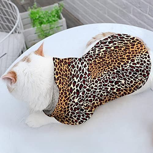 יגואר עור חתול חולצה מקשה אחת תחפושת כלבים אופנתית עם אביזרי חיית מחמד כובע