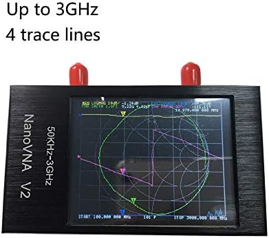 Nanovna V2 50KHz-3GHz Vector Network Analyzer Analyzer Analyzer VNA HF UHF VHF VSWR SMITH תרשים