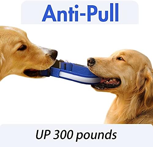 Yfbrite Ultra Light USB נטענת נטענת צווארון כלבים - צווארון כלבים מתכוונן - צווארון כלבים אטום למים - צווארון כלבים