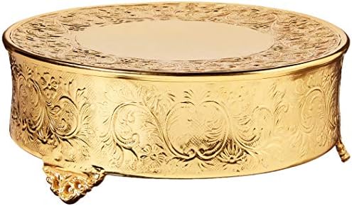 אלגנטיות עגול עוגת חתונה מקושטת אביזרי הגשה, 16 , זהב