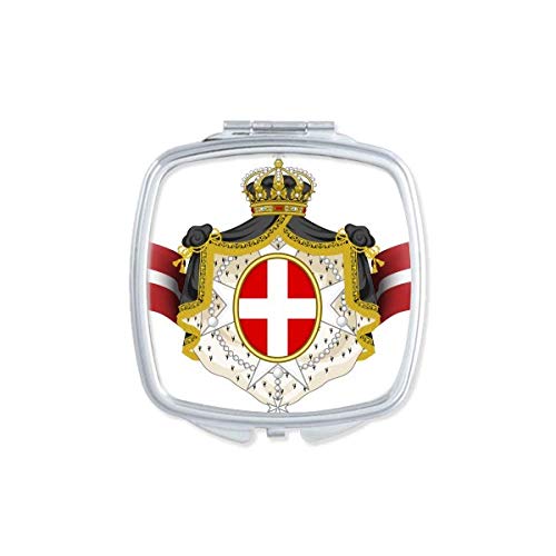 דנמרק לאומי סמל המדינה סמל מראה נייד קומפקטי כיס איפור כפול צדדי זכוכית