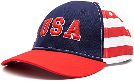פטריוטיות ארהב גולף בייסבול כובע עבור בייסבול צוות, גולף כובע מתכוונן סנאפבק, אדום לבן כחול בסבול