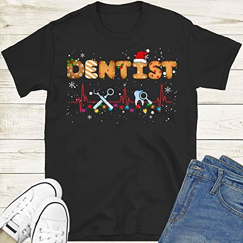 מובלה החג שמח רופא שיניים חולצה, חג המולד רופא שיניים חולצה, רופא שיניים חולצות, לרופא שיניים,