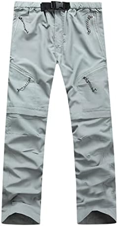 גברים בחוץ ספורט מכנסיים קיץ מהיר יבש דק להסרה כמו מכנסיים קצרים עמיד למים מכנסיים מוצק רוכסן כיס