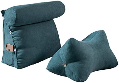PDGJG כרית כיסא ליד המיטה כרית משענת גב גדולה לתמיכה המותנית למיטה לכריות ספה משרדיות עיצוב הבית
