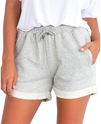 מכנסי קיץ קצרים לנשים מזדמנים מותניים גבוהים מזדמנים נוחים מכנסיים קצרים טניס כדורעף טיולים מכנסיים קצרים