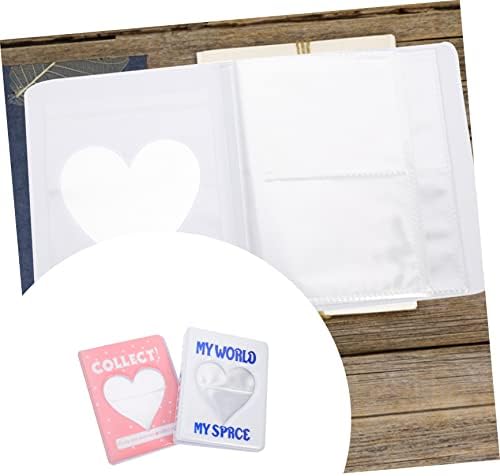CIIEEEO 2PCS חוברת אחסון כרטיסי חתונה אהבה ספרי תמונות אלבום אלבום צילום כרטיסי קלסר תצוג