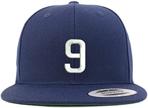 טרנדי הלבשה חנות מספר 9 רקום סנאפבק פלאטביל בייסבול כובע