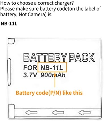 NB-11L LCD מטען USB עבור CANON IXUS 132, 150, 155, 160, 170, 275 HS, PowerShot A2300, A2500, A2600, PowerShot