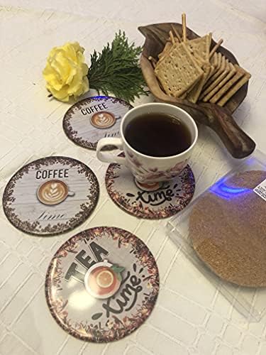 עיצוב ביתי של גאלה 4 PCS סיר טריבטים - קפה תה קפה טריבט פקק רכבת - שותים חופי שתייה להגנה על שולחן