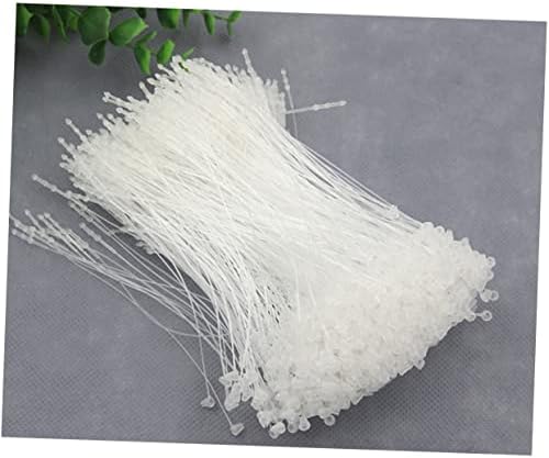 TOFFICU 5000 יחידות תגי פלסטיק כבלים מיקוד קשרי מיקוד קשרי כבל לבן תוויות תג חוט חוט חוט חוט עניבת עטיפת