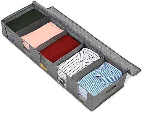 מסיו מתחת לאחסון מיטה שקית אחסון שקית בגדים גדולים במיוחד מיון מתקפל שטוח מתחת למיטה תא אחסון תא קופסא תנועה שקיות