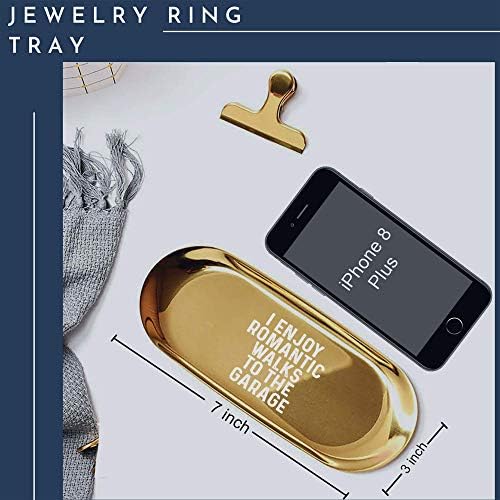 מגש תכשיטים של מחזיק טבעת 7 מגש תכשיטים - סרקזם מצחיק מתנות מכונאי מכונאי לגברים חג המולד רומנטי מטייל למגוון