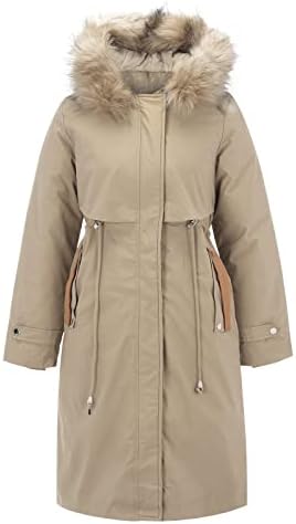 מעיל ז'קט ארוך סתיו נשים וחורף בצבע אחיד רופף ברדס מעיל אחד שלוש דרכים ללבוש פייזלי מעובה ארוך