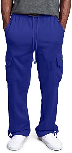 גברים מכנסי מטען חיצוניים משקל קל משקל טקטי טיול טיולים ג'וג'ר מכנסיים מתאימים קלאסיים עם מכנסי זיעה מרובי כיסים