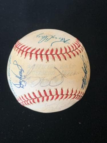 נבחרת ינקיס של ניו יורק 1979 החתימה את הרשמי של AL בייסבול 25 SIGS w/b. מרטין JSA - כדורי חתימה