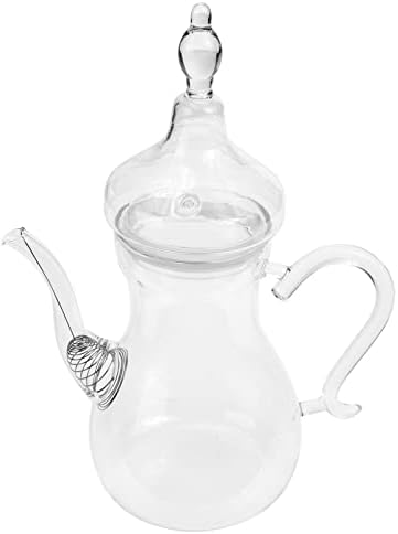 Zerodeko Turkish Arabic Faepot Glass סיר תה 1000 מל עלה רופף חם יותר יצרנית תה מבשלת תה קומקום