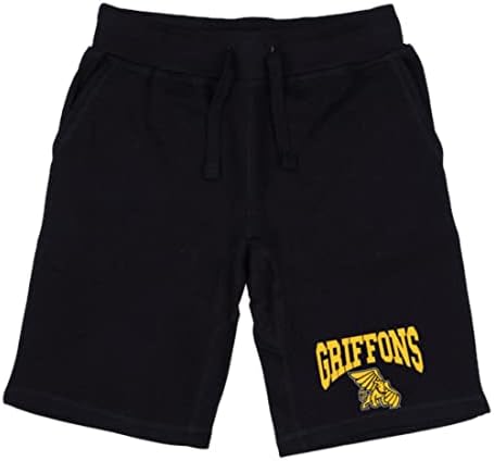 MWSU מיזורי אוניברסיטת ווסט ווסט אוניברסיטת גריפונס פרימיום פרימיום פלייר מכנסיים קצרים שחור