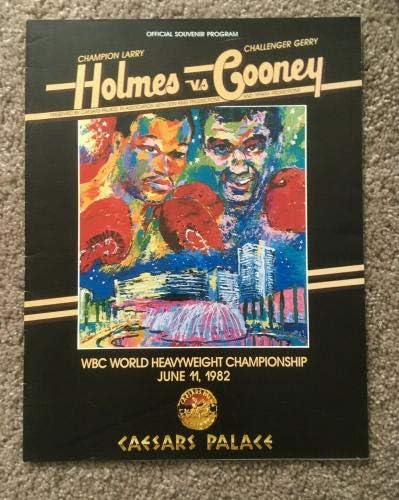 לארי הולמס ג'רי קוני 1982 תוכנית אליפות משקל כבד + סניף כרטיסים - כרטיסי אגרוף