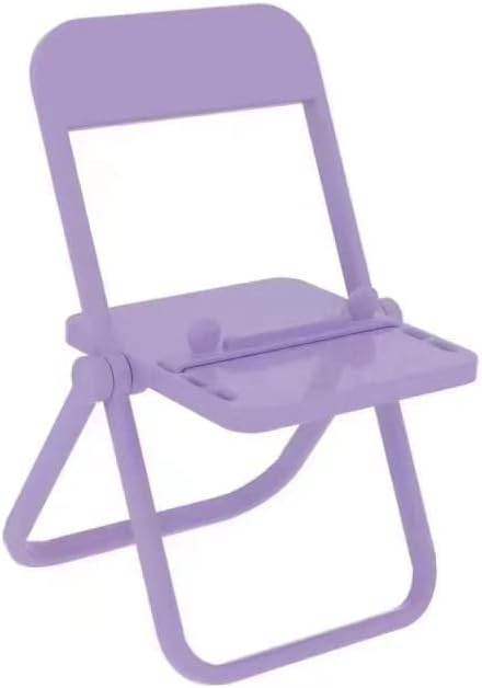 צורת כיסא מיני 1PC צורה טלפון סלולרי עמדת צבע ממתקים אוניברסלי מתקפלים מחזיק טלפון נייד עריסה רב