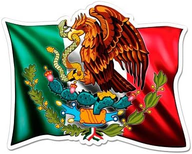 GT גרפיקה דגל מקסיקני - מדבקות ויניל אטום מים