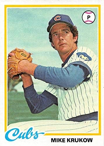 1978 Topps 17 Mike Krukow Chicago Cubs MLB כרטיס בייסבול Ex Ex Ex