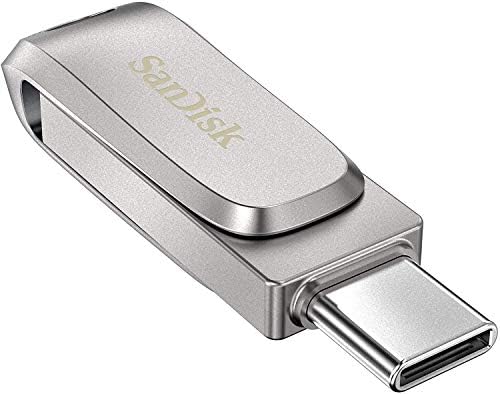Sandisk Ultra Dual Drive Luxe 64GB Flash Drive USB Type -C לסמארטפונים, טאבלטים ומחשבים - צרור