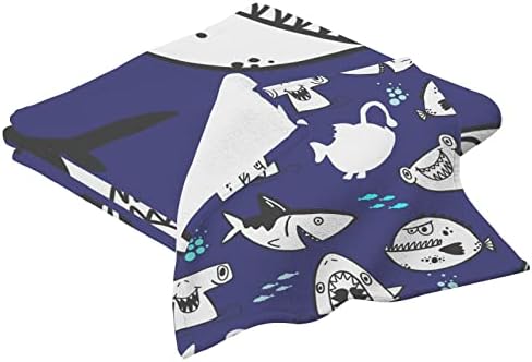 סקיצה דפוס כריש מגבת רחצה מגבות כותנה מגבות למגבות אמבטיה