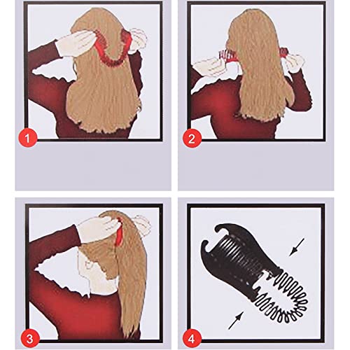 3 יחידות נעילה נועלת שיער מסרק קשור לחמניות שיער מסרק מסרק שיער יופי ציוד שיער ציוד שיער קלוע כלי עיצוב