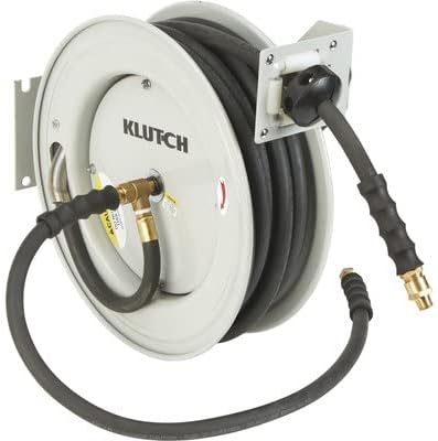 Klutch REWIND REDIND AIR HOUSE סליל - עם 1/2in. x 50ft. צינור גומי, 300 psi