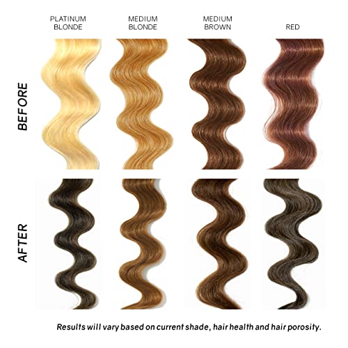מרכך להפקדת צבעי טיפוח לשיער-8 אונקיות מרכך צבע שיער קבוע למחצה עם חמאת שיאה ושמן קוקוס-צבע שיער זמני