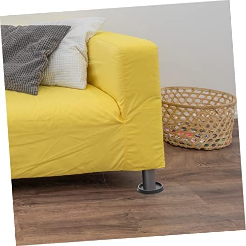 Homoyoyo 4 PCS כרית כיסא שטיחים מרובעים שטיחים ספה אביזרים גלגלים שחורים גומי