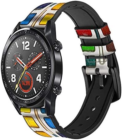CA0631 צבע צבעי מים סט עור וסיליקון רצועת שעונים חכמה לרצועת שעון חכם שעון חכם גודל שעון חכם