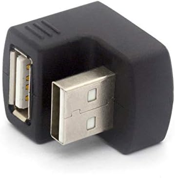 Piihusw זווית USB מתאם 180 מעלות זכר לנקבה USB 2.0 מתאם USB2.0 סוג ממיר מחבר להתאמה הדוקה