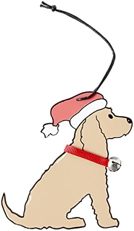 תליוני עץ כלבים קישוטים לחג המולד לעץ חג המולד קישוט דלת הבית קישוטים תלויים קישודים גבישים לגבוהים למרכז