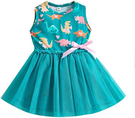 שמלת פעוטות דינוזאור שמלות בנות שמלות ילדים דינוזאור קשת טול פעוט טלאים טלאים נסיכה בנות צעצוע להתלבש