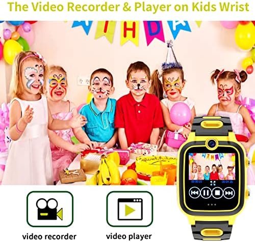 שעון חכם לילדים, למידה צעצועי חינוך מתנה, שעון חכם עם מצלמות כפולות משחקי מד צעדים מקליט וידאו 3