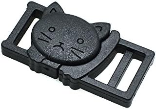 25 יחידות 3/8 בטיחות הבדלני אבזמים עבור חתול צווארון שחור