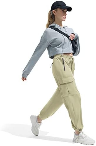 פארונגס מהיר יבש מכנסיים מטען קל משקל טקטי טיולים מכנסיים עם 5 כיסים לנשים,נמתח מותניים ומים עמיד