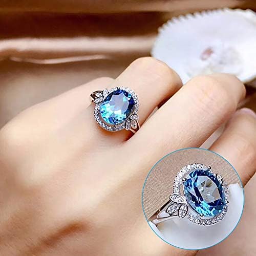 2023 טבעת טבעת טבעת חדשה טבעת גודל וינטג '610 טבעות נחושת זירקון כחולות
