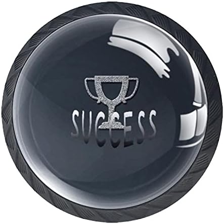 Kraido Success גביע סמל דפוס מגירת מטפל 4 חתיכות ידית ארון עגולה עם ברגים מתאימים למשרדים ביתיים ריהוט ארון